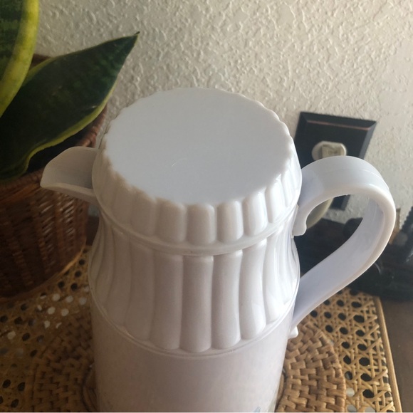 Vintage Interpur Calla Lily Floral Insulated Thermos Pitcher/Carafe - Picture 8 of 16